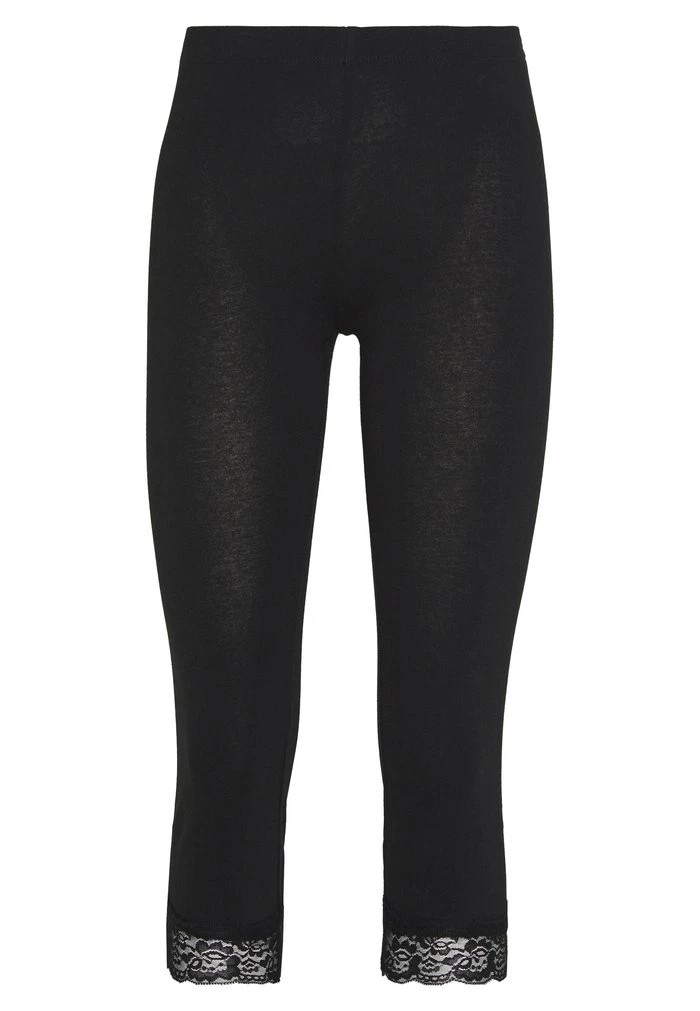 Pantalons ANNA FIELD Anna Field Capri Leggings With Lace Noir Femme | POJ-8054861